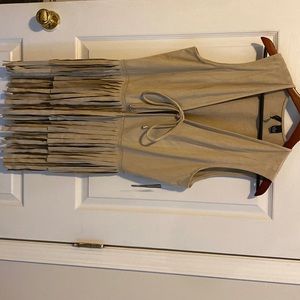 Suede fringe vest